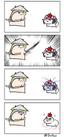 검술 시범대가 된 도로롱