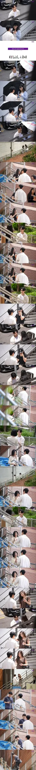 잘생긴 남자가 계단에서 길을 가로 막는다면