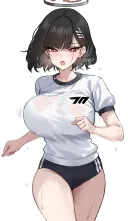 [블루아카]런닝 중인 단발 리오