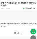 몸에 구더기가 들끓어서 죽고 3시간넘게 514번 맞아 죽는 일이