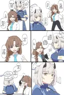 블루아카) 분위기 다운시키는 여선생의 농담.manga