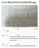 누나는 매일 공부하는데 공부를 못한다