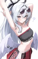 [블루아카] 무의식적으로 겨드랑이 보여주는 레이싱걸 아즈사